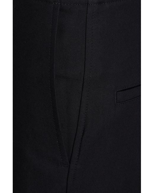 Totême  Black Hose mit weitem bein aus baumwoll-twill