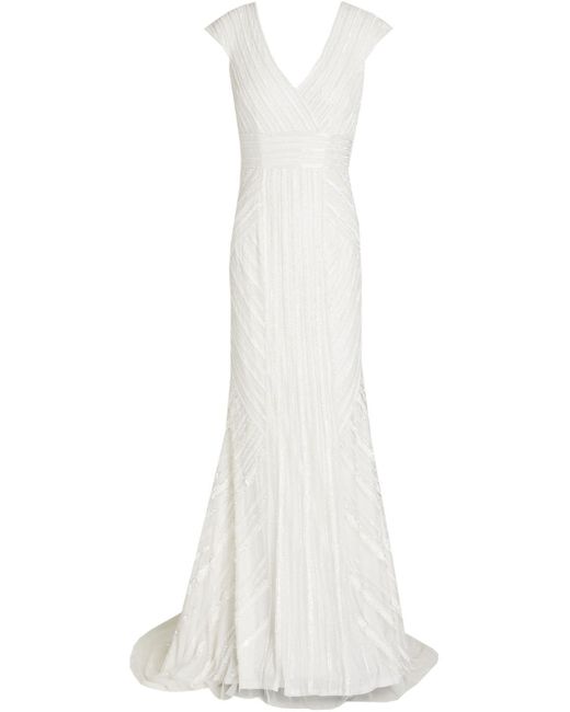 theia embellished tulle gown