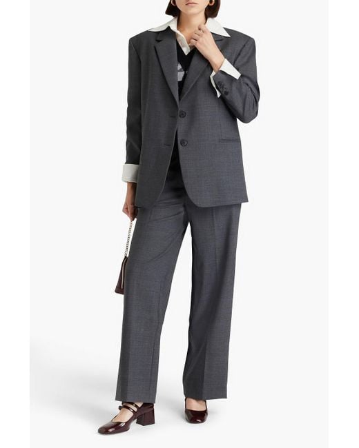 Sandro Black Wool-blend Blazer