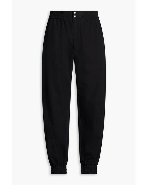 McQueen Black Tapered Cotton Pants for men