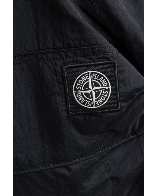 Stone Island Black Shell Backpack for men