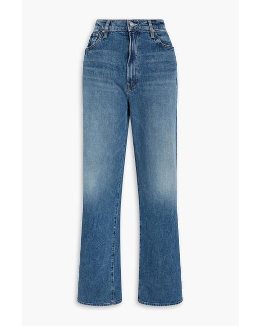 Mother Blue The dodger skimp cuff hoch sitzende jeans mit geradem bein