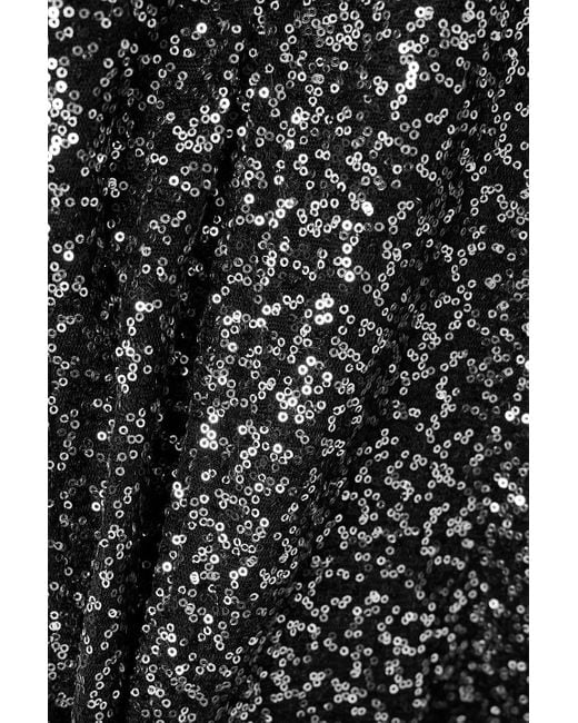 Dolce & Gabbana Gray Sequined Tulle Mini Dress