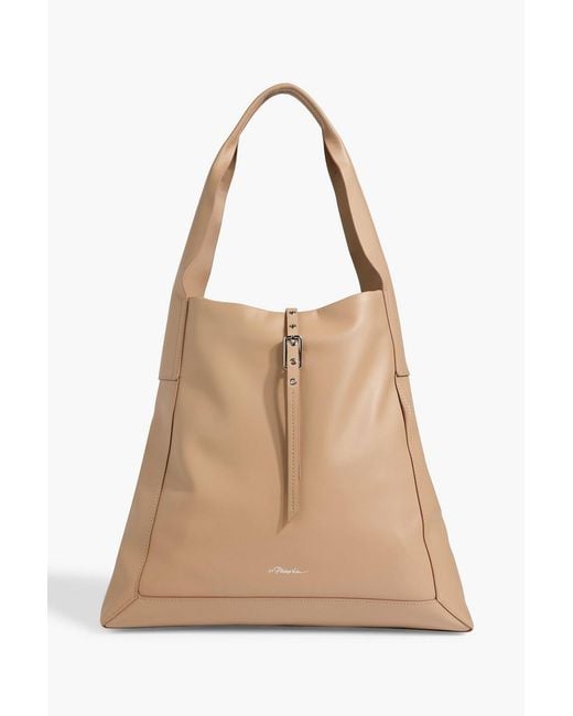 3.1 Phillip Lim Natural Go Large Leather Shoulder Bag