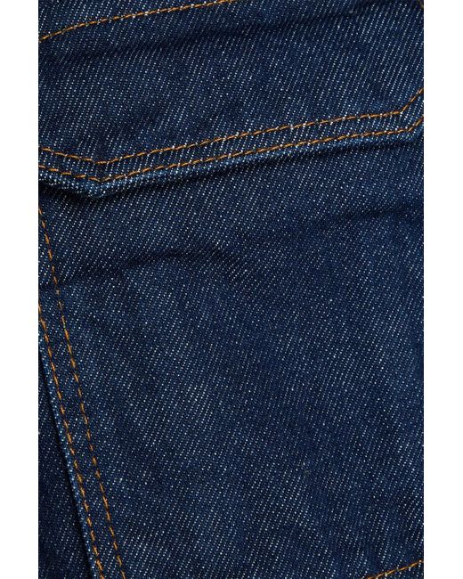 Stine Goya Blue Margaux Frayed Denim Jacket