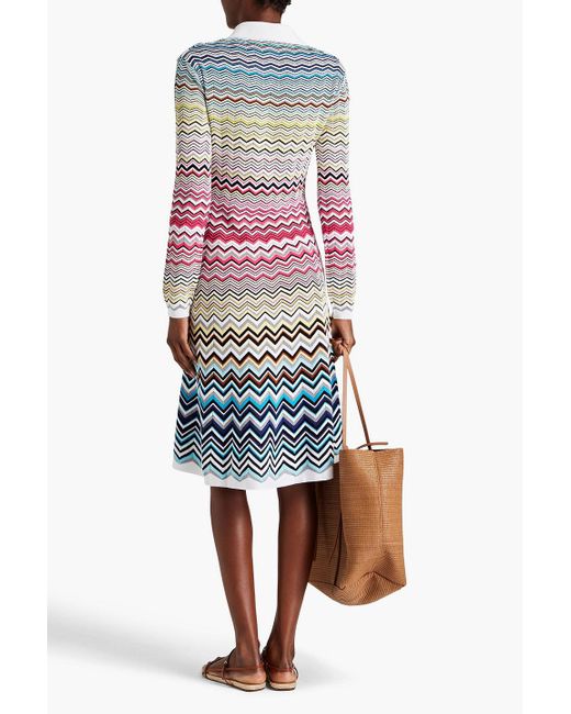 Missoni White Crochet-knit Cotton-blend Dress