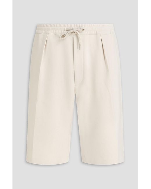 Sandro White Stretch-Jersey Drawstring Shorts for men