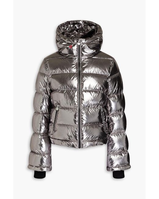 Perfect Moment Black Polar Quilted Down Ski Jacket