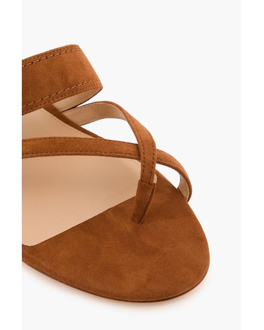 Veronica Beard Brown Salva Suede Sandals