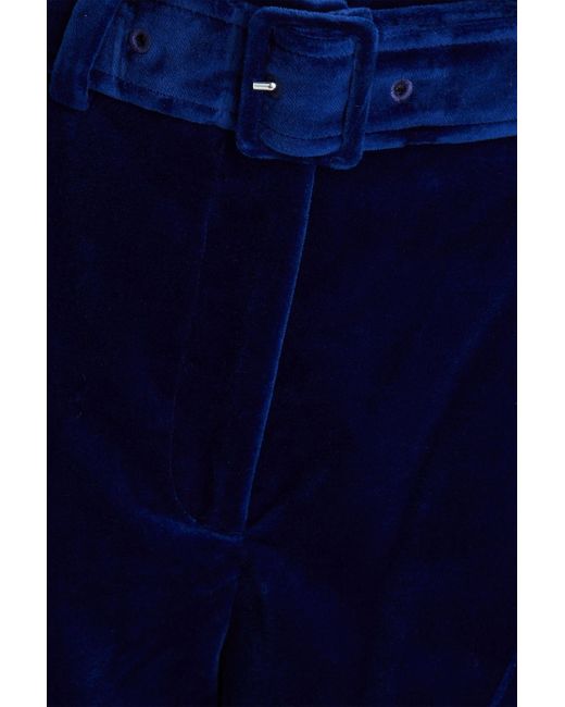 Simone Rocha Blue Cotton-velvet Shorts