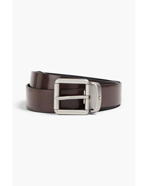 Montblanc Brown Leather Belt for men