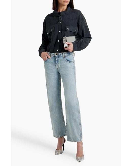 Isabel Marant Blue Alambari Suede Shirt