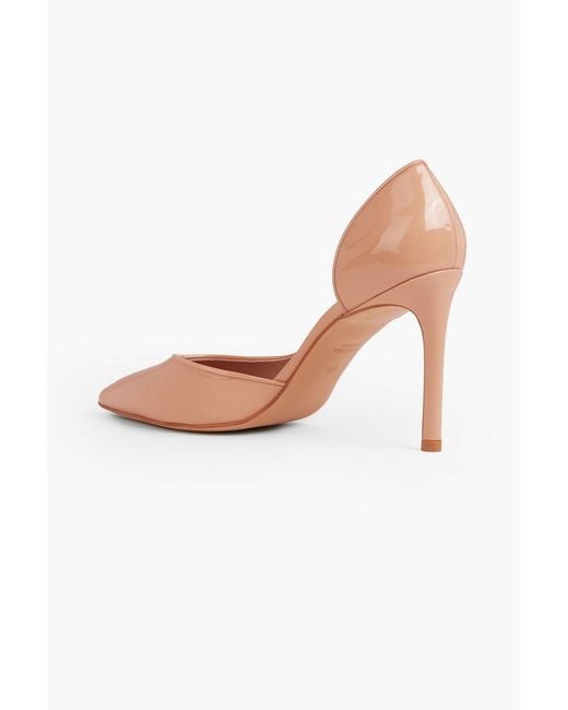 Stuart Weitzman Natural Avenue 95 Patent-Leather Pumps