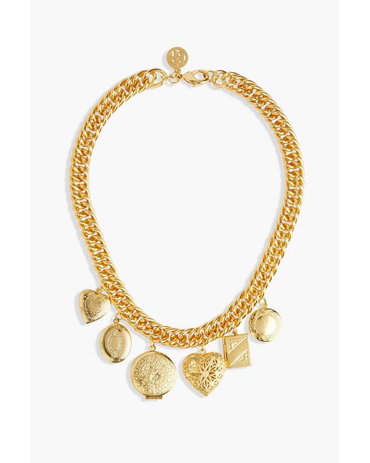 Ben-Amun Metallic 24-karat Gold-plated Necklace