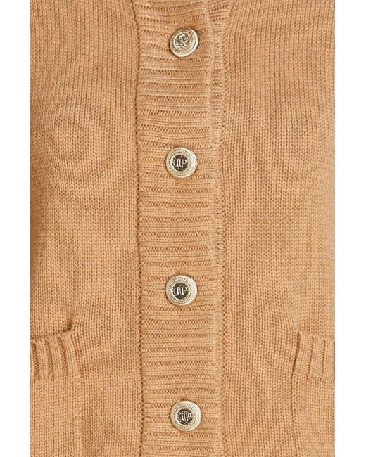 Claudie Pierlot Natural Knitted Cardigan