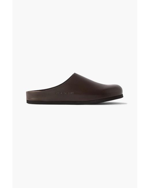 Common Projects Brown Leather Clogs for men