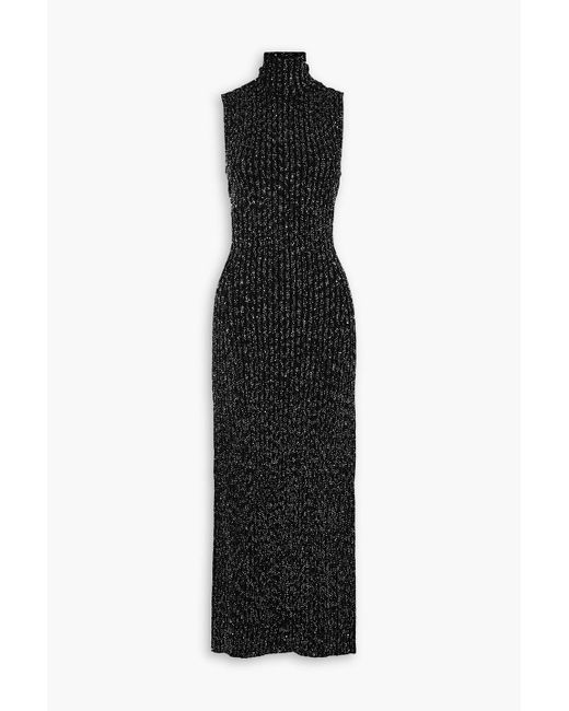 Missoni Black Sequined Crochet-knit Maxi Dress