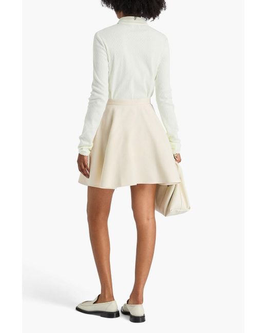 Claudie Pierlot White Pointelle-knit Cotton Shirt