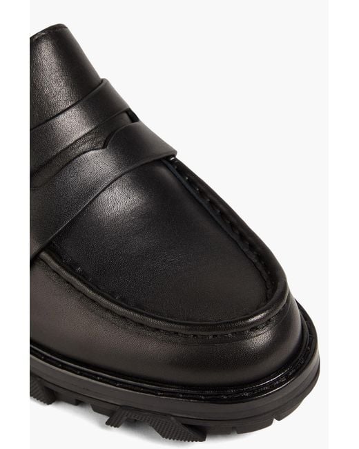 Rag & Bone Black Shiloh Leather Loafers
