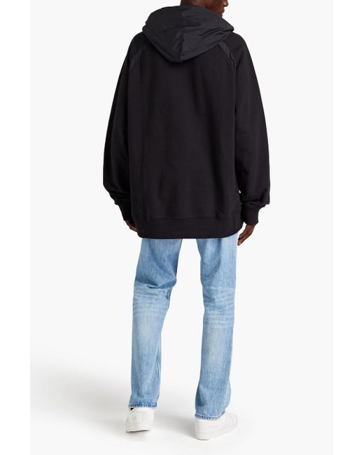 Adidas Originals Hoodie aus baumwollfrottee mit shell-einsätzen in Black für Herren