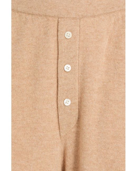 Guest In Residence Natural Hose mit weitem bein aus kaschmir
