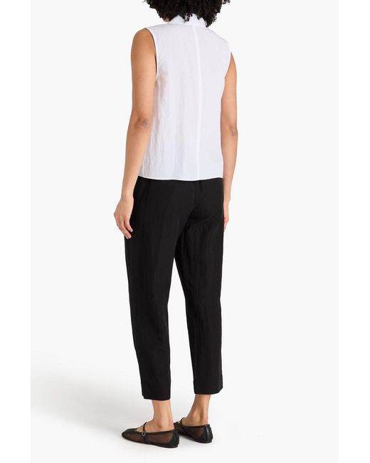 Vince White Lyocell-blend Top