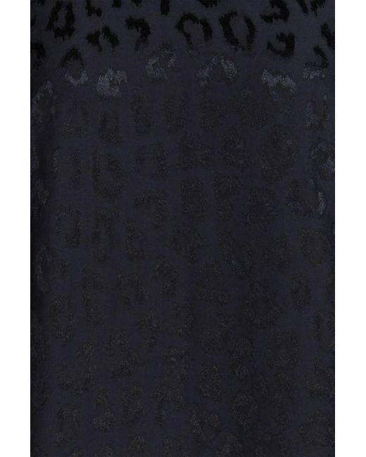 A.P.C. Black Kleid aus jacquard mit leopardenmuster