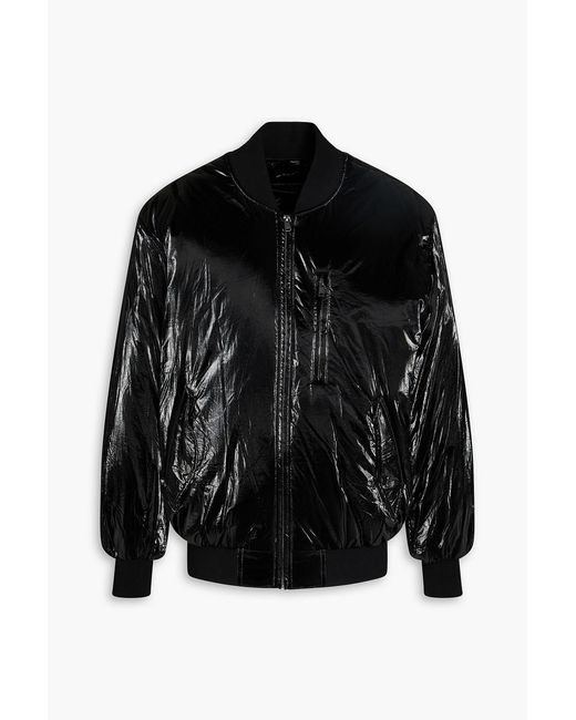 Isabel Marant Black Donny Glossed Shell Bomber Jacket for men