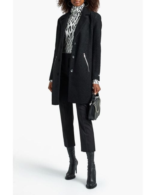 Hush astrid store wool coat black