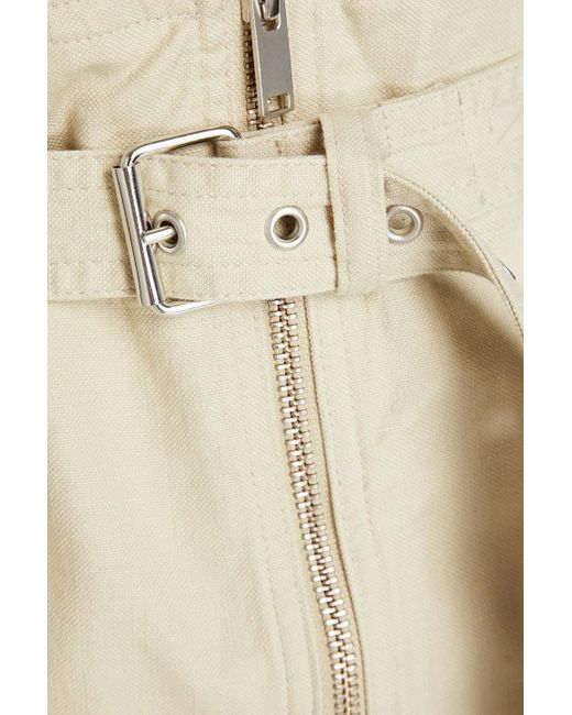 Isabel Marant Natural Parana Cotton And Linen-blend Shorts