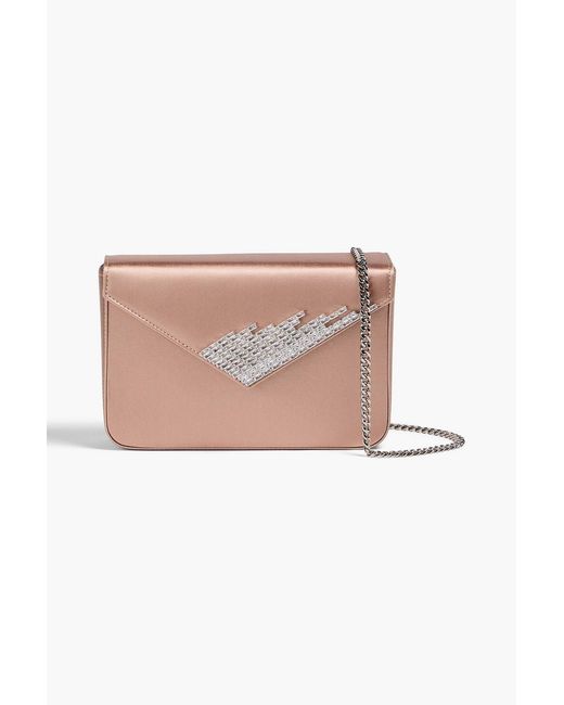 Giuseppe Zanotti Pink Iveery Satin Clutch