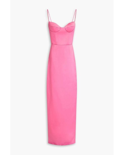 Rasario Pink Twill Maxi Dress