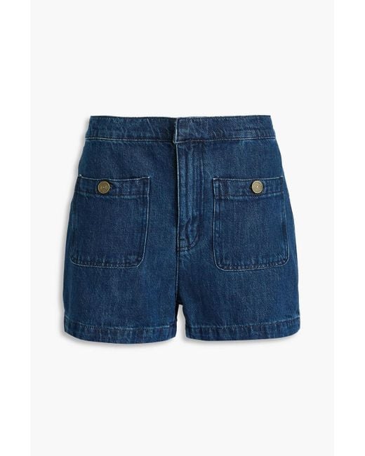 FRAME Blue Denim Shorts