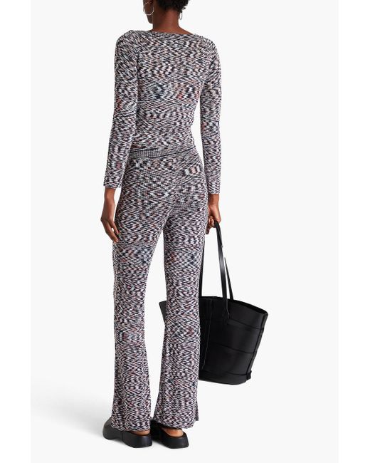 Missoni Blue Space-dyed Flared Pants