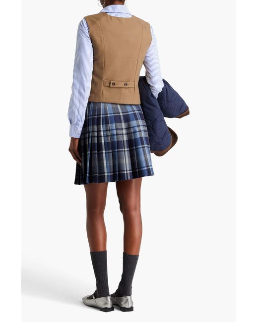 Alex Mill Brown Soho Flannel Vest