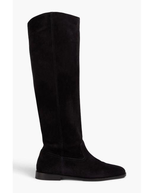Jimmy Choo Black Bree Suede Knee Boots