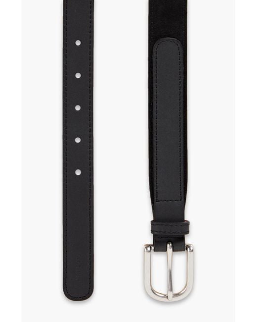 Paul Smith Black Suede And Leather Belt for men