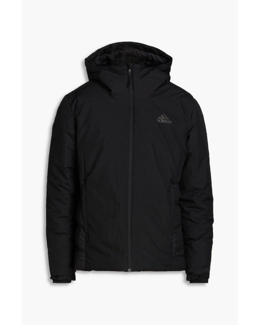 Adidas Originals Black Shell Hooded Down Jacket for men