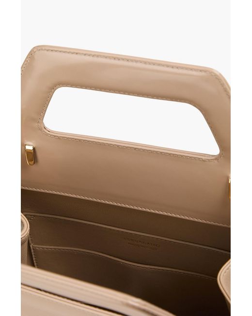 Ferragamo Natural Wanda North-South Patent-Leather Tote