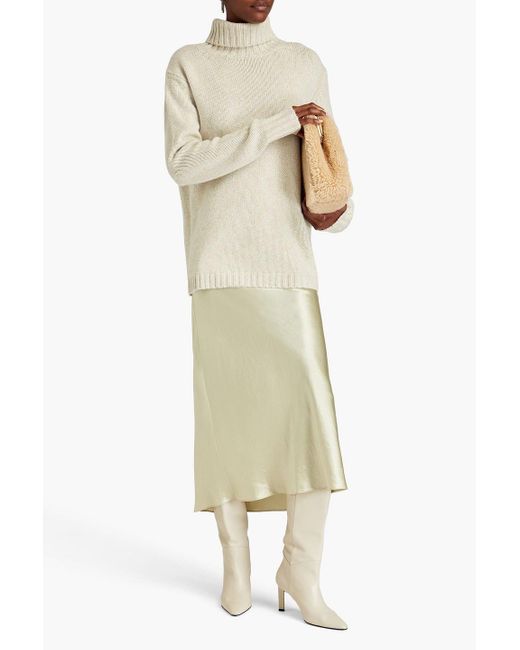 Joseph White Wool And Cashmere-blend Turtleneck Sweater
