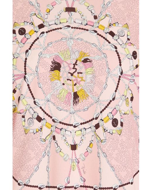 Emilio Pucci Pink Printed Jersey Top