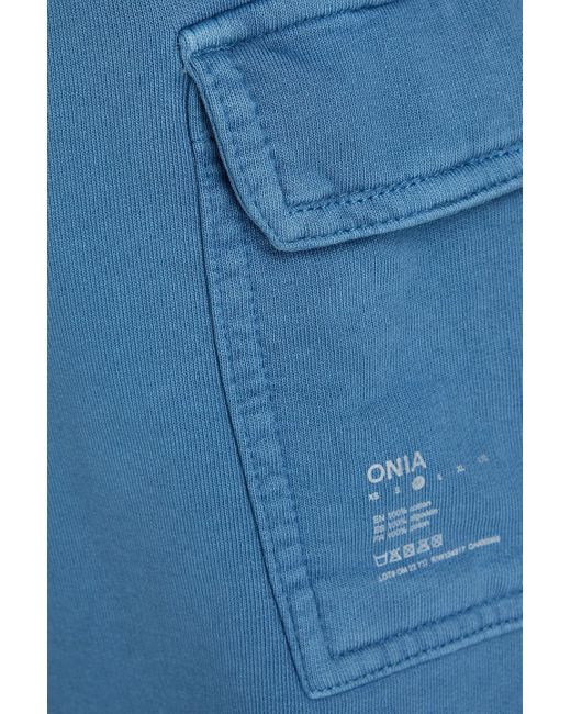 Onia Shorts aus baumwollfrottee mit tunnelzug in Blue für Herren