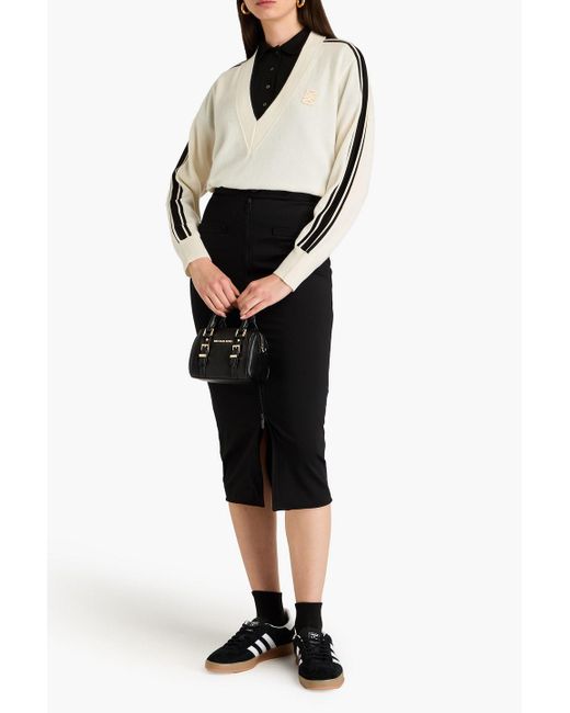 Sandro Ponte Midi Pencil Skirt in Black Lyst UK