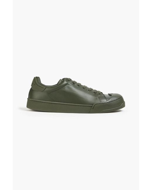 Marni Green Dada Leather Sneakers