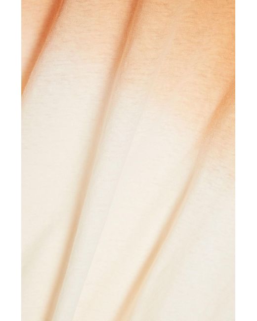 Frescobol Carioca White Dinis Dégradé Cotton And Linen-blend Jersey T-shirt for men
