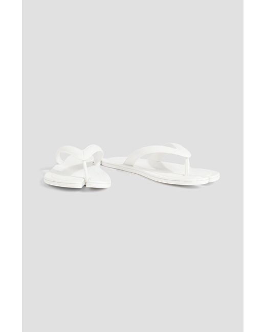 Maison Margiela White Tabi Split-toe Rubber Flip Flops