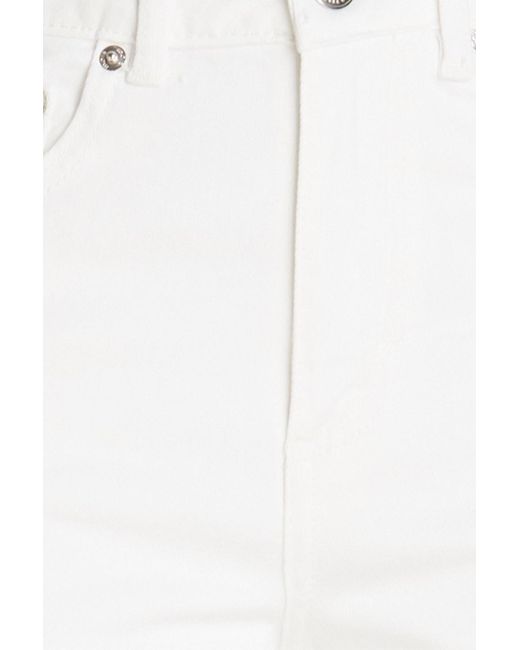 Maje White High-rise Bootcut Jeans