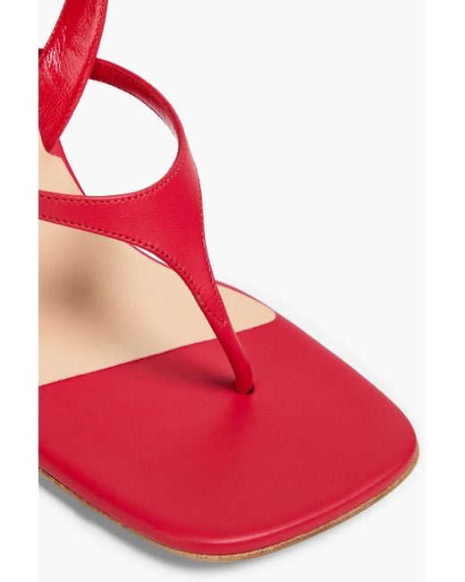 Magda Butrym Red Slingback-sandalen aus leder