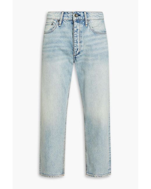 Rag & Bone Beck cropped jeans aus denim in ausgewaschener optik in Blue für Herren
