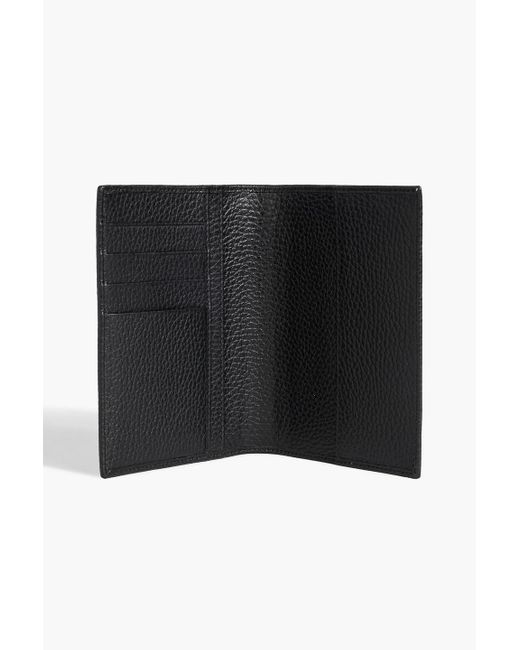 Dolce & Gabbana Black Pebbled-leather Passport Cover